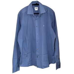Lacoste - Blue Button Down Dress Shirt - Tailored Fit - Size 43